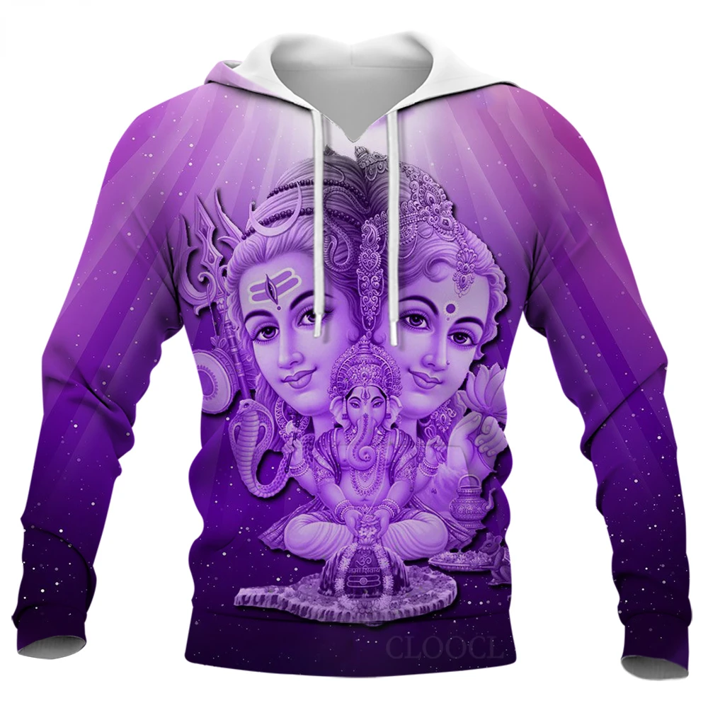 

CLOOCL Men Hoodies Shiva Ganesha 3D Printed Male Hoodies Long Sleeve Boy Girl Casual Women Pullover Hoodie Teenage Clothing