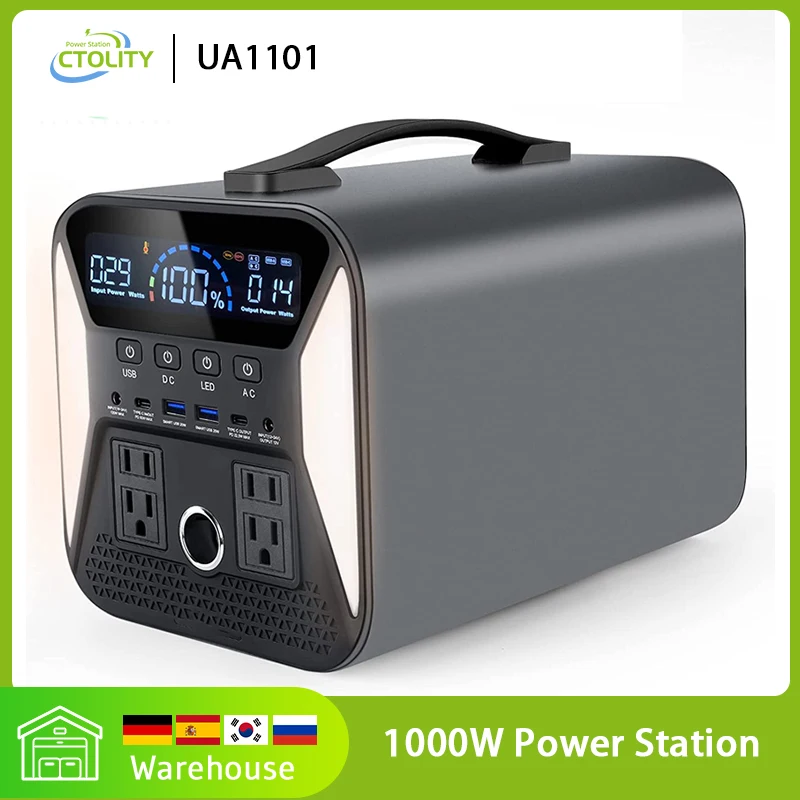 220vLifepo418650LithiumBatteryCamping1000wPortablePowerStation