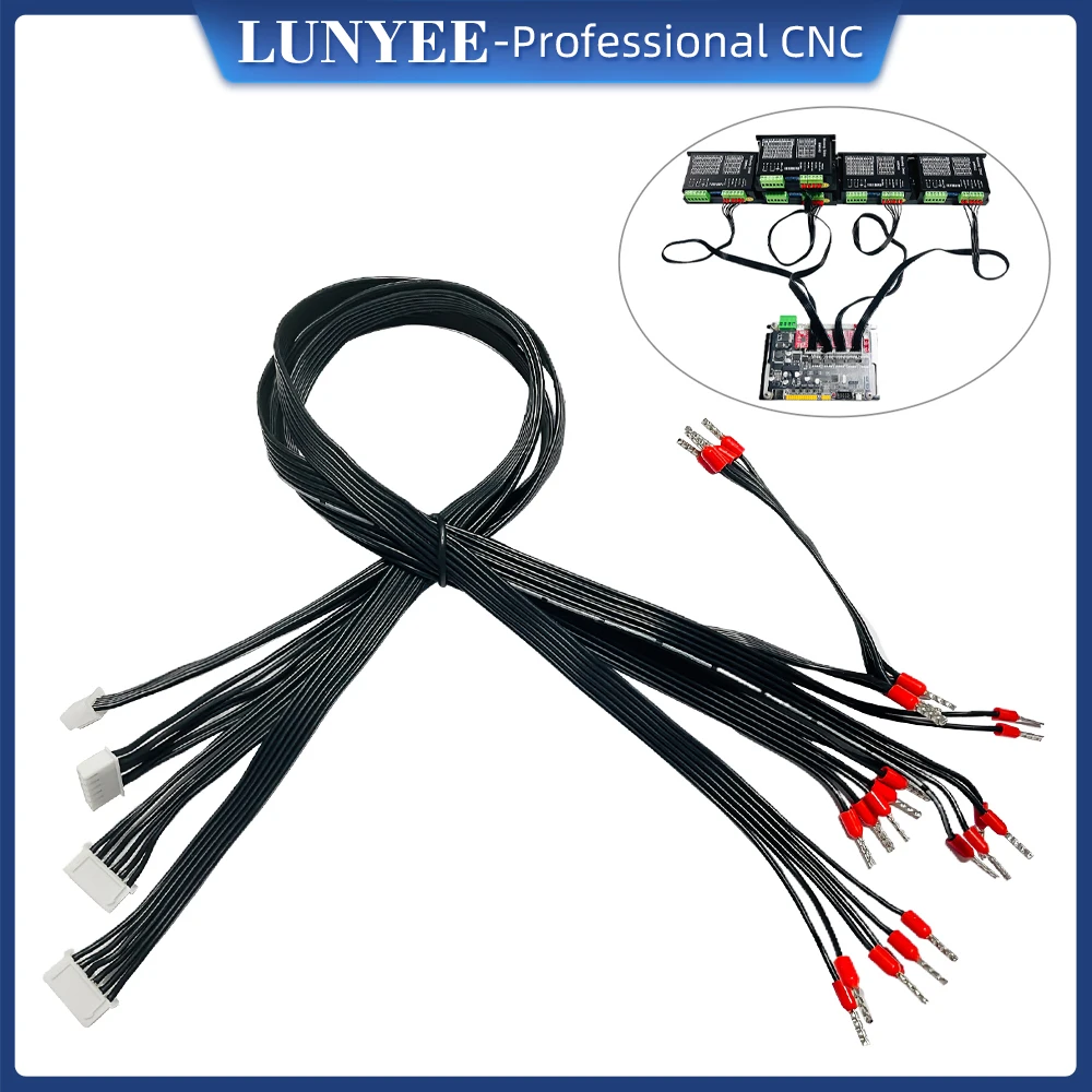 Stepper Motor Drive Connection Cable 6pin Connect 4 Axis GRBL Control Board and DM542 DM556 Stepping Motor 3PCS laser module