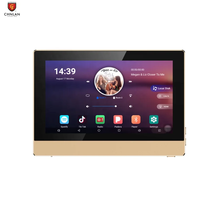 

Chnlan A7 7" Android 8.1 8x20w Tablet Wifi Blue In Wall Mounted Amplifier for Smart Home Audio System