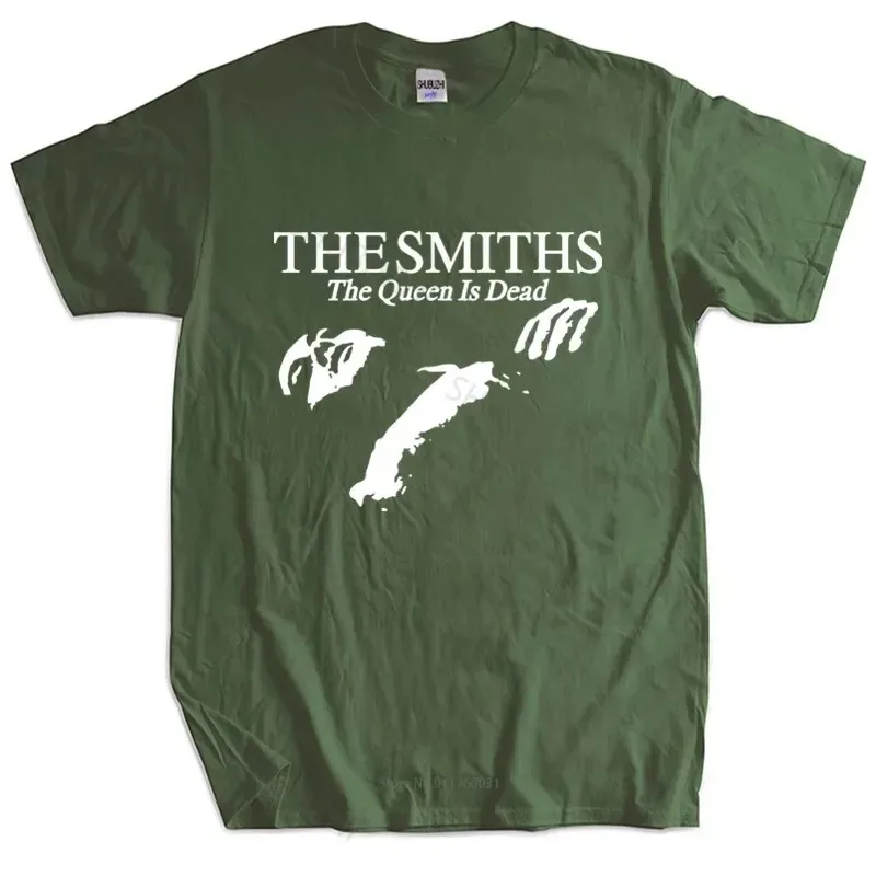 

Футболка The Smiths "The Queen is Dead"-мужская хлопковая летняя футболка 1920-х годов, футболка Morrissey для мужчин большого размера, Черная