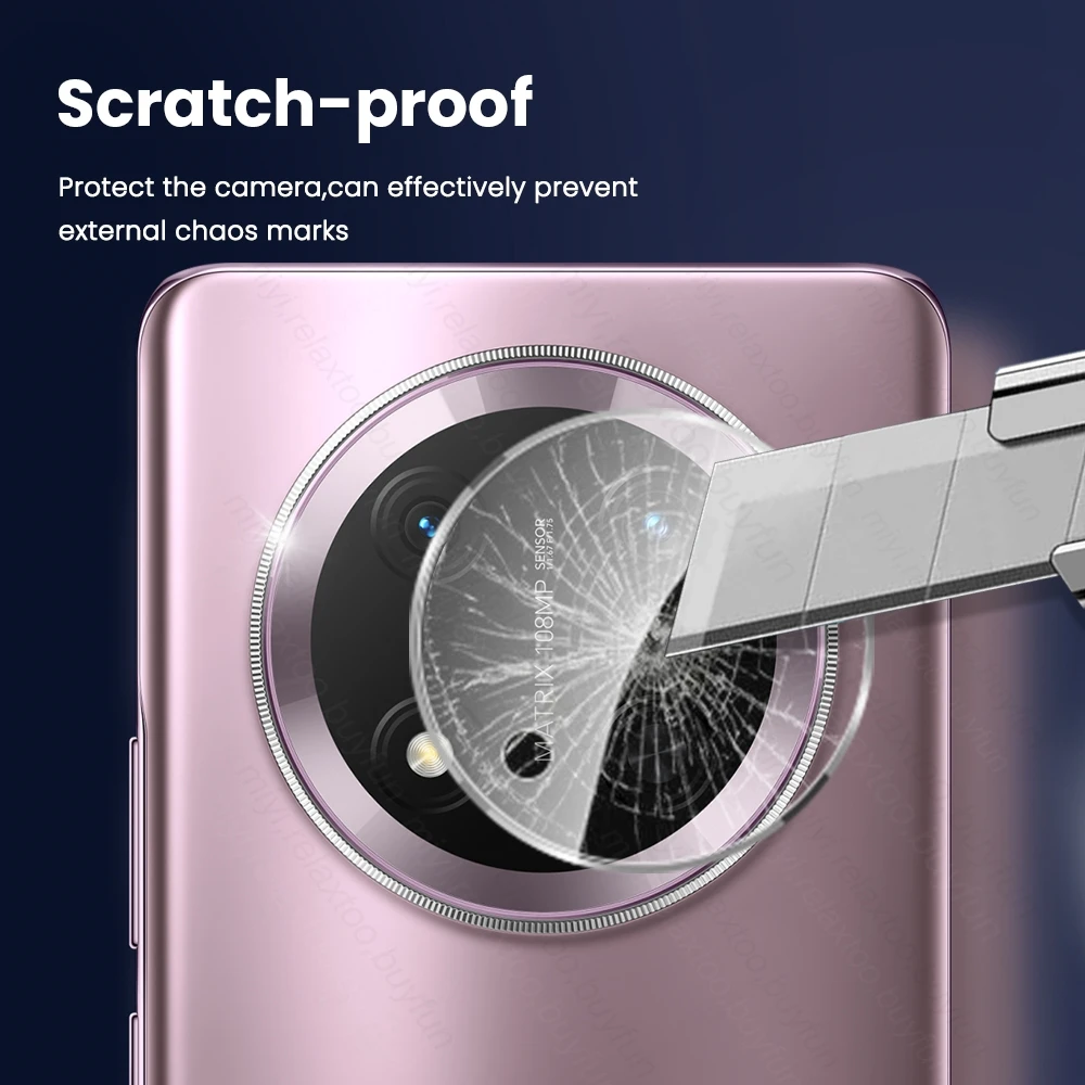 3-Pack 3D Curved Tempered Glass Camera Lens Protector