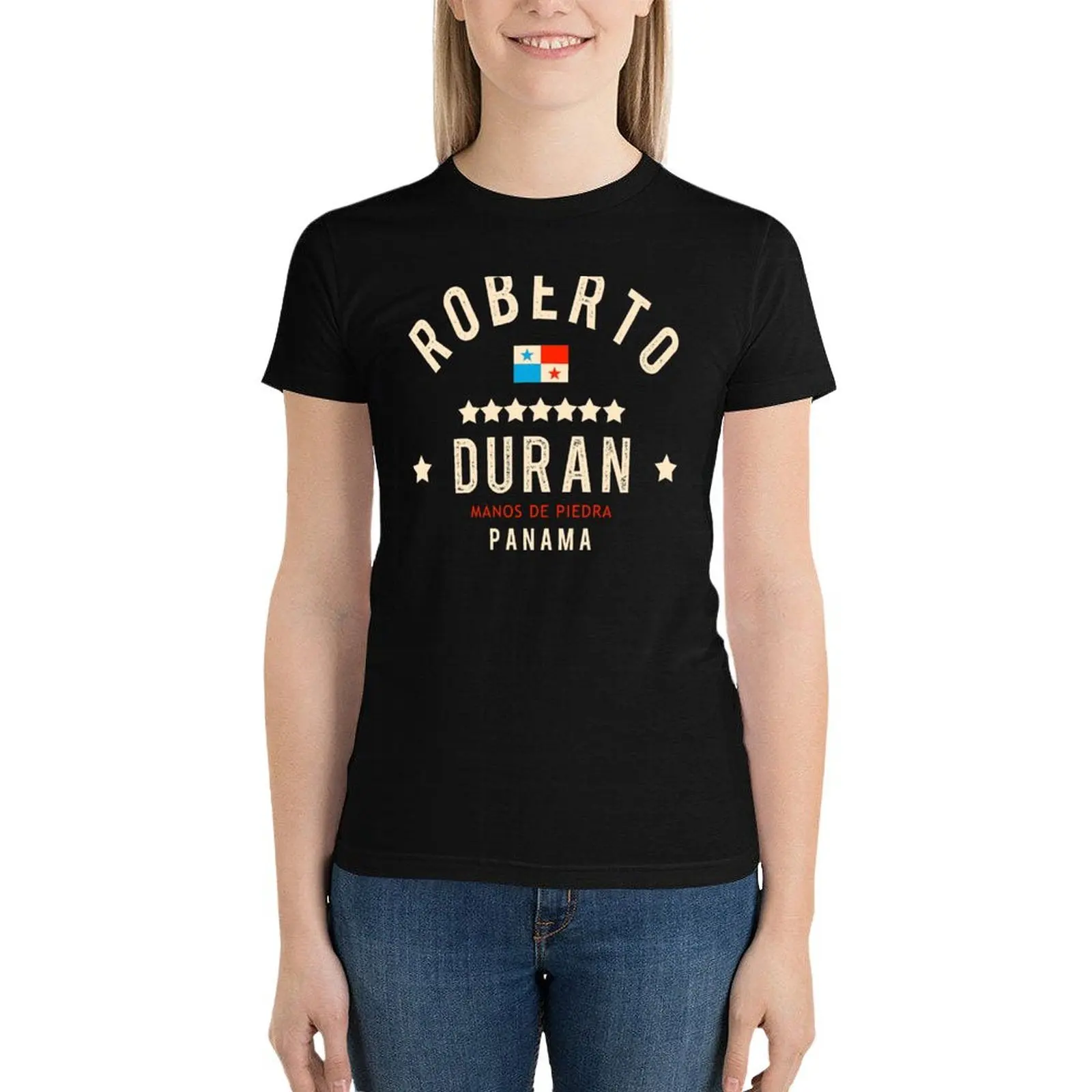 Dedicated to Roberto Duran T-Shirt anime clothes kawaii clothes oversized t shirts for Women