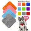 11 Colors Pet Slow Feeding Mat With Spatula Silicone Suction Cup Dog Cat Licking Mat Increase Eating Fun Slow Feeding 2