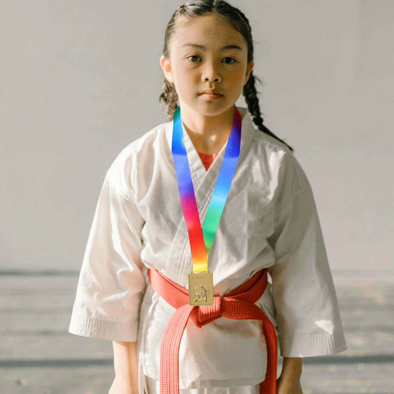 Metallic Judo Medal Durable Awards Souvenirs Gold Silver Bronze Medals Sports Game Awards Participation Award Team Sports