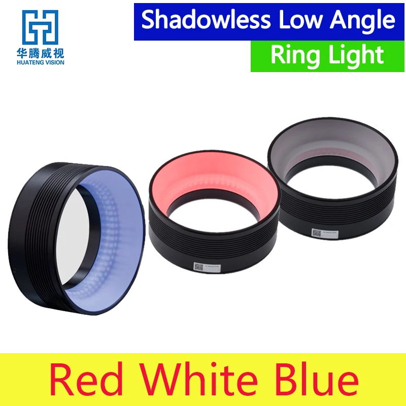 

Machine Vision LED Lighting Shadowless Low Angle Ring light Compact 100mm for Optical Lamps Detection And Recognition Lamp