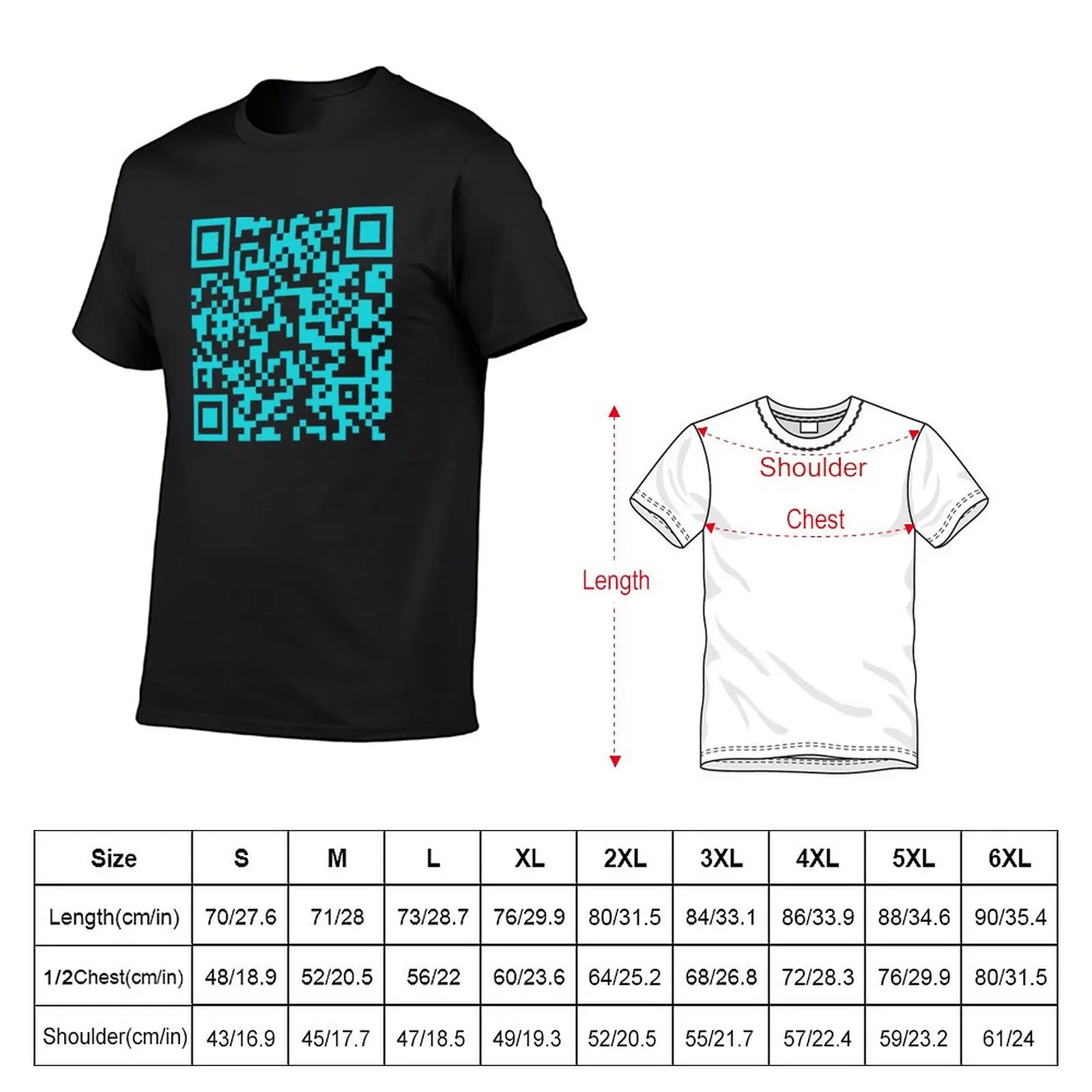 Rick Roll Link Qr Code Classic T-shirt Mens T Shirts Graphic Custom Aldult  Teen Unisex Digital Printing Tee Shirt Xs-5xl - T-shirts - AliExpress
