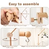 Baby Rattle Toy Bed Bell Bracket Wooden Mobile 0-12 Months Newborn Crochet Bed Bell Hanging Toys Holder Bracket Infant Crib Gift 4