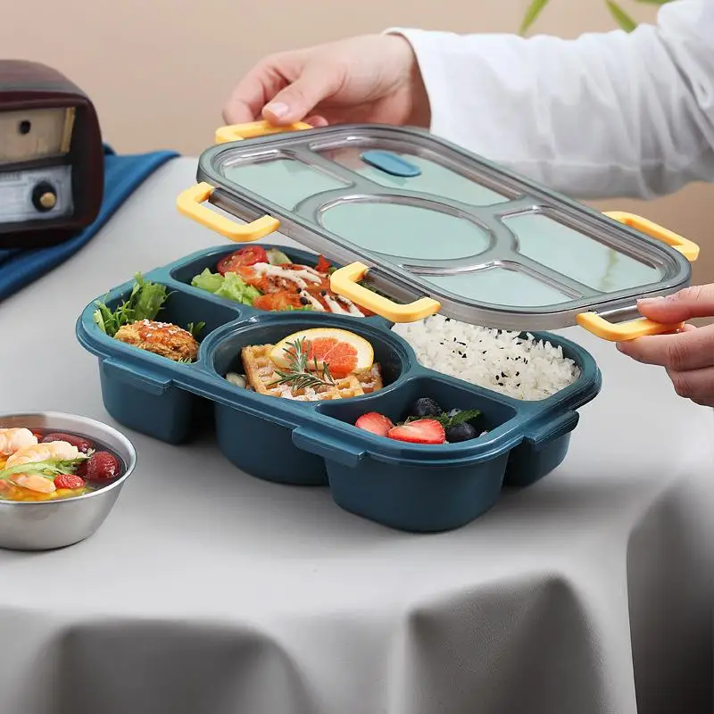 2023 New 1 Set Durable Lunch Box Portable Salad Container with Spoon Fork  Storage Good Sealing Lunch Box Food Storage Container - AliExpress