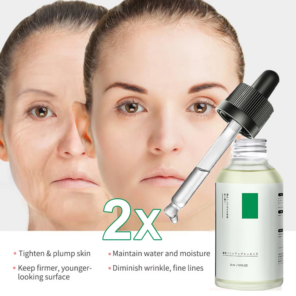 2x Serum Anti Aging Anti Wrinkle Liquid Lift Face Cream Hyaluronic Acid
