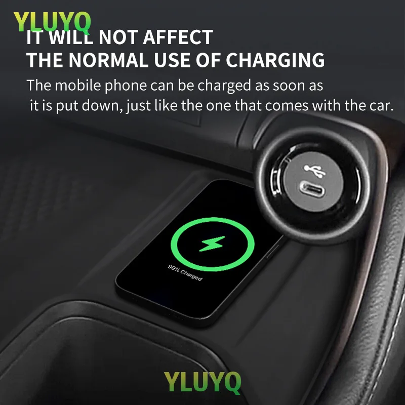 Wireless Charging Silicone Pad Anti Slip Pad Car Charging Accessories For Highlander Grand Highlander
