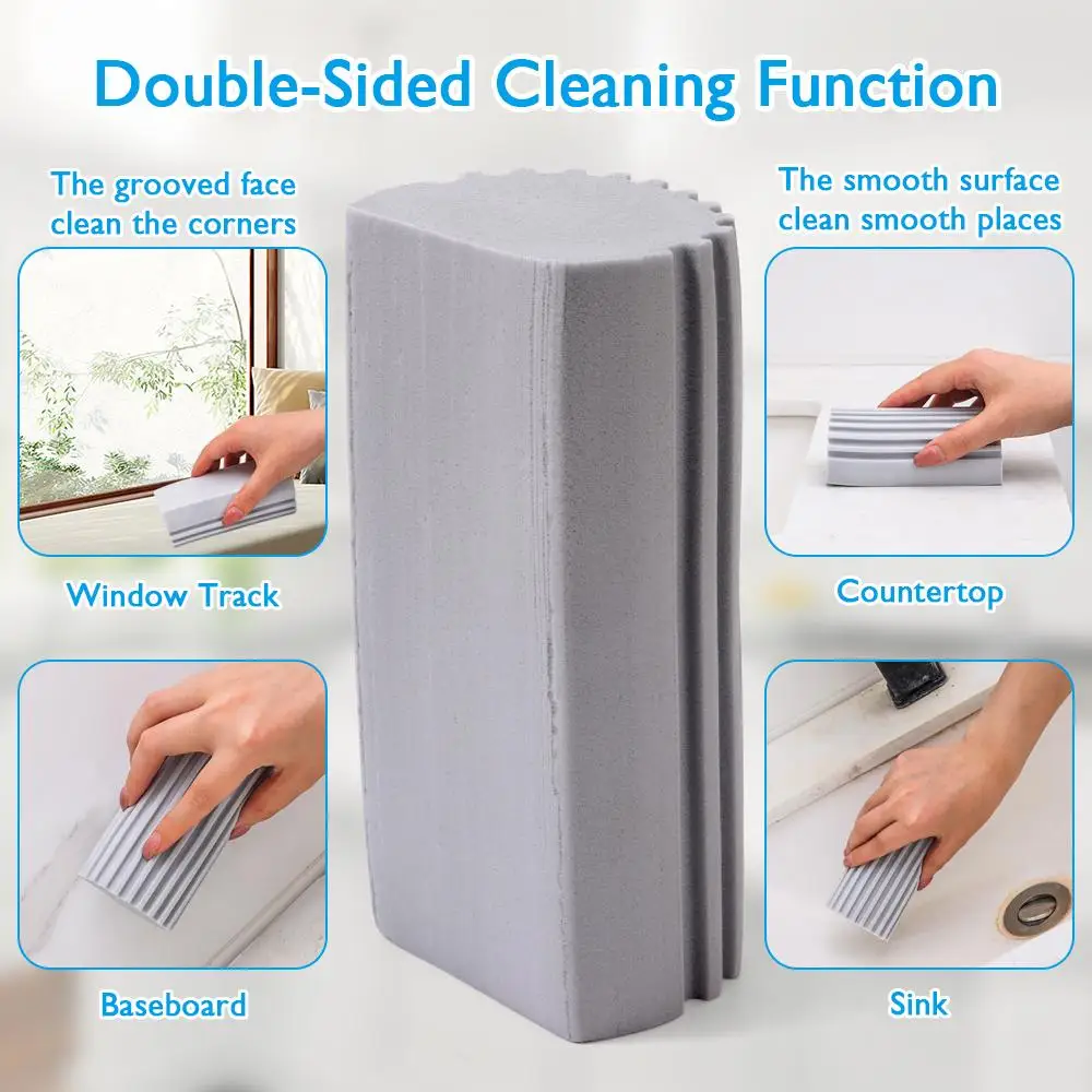 Description Picture 6 of item3pcs Duster for Cleaning Blinds Glass Magical Dust Cleaning Sponges Household Sponge Cleaning Brush Damp Clean Duster Sponge
