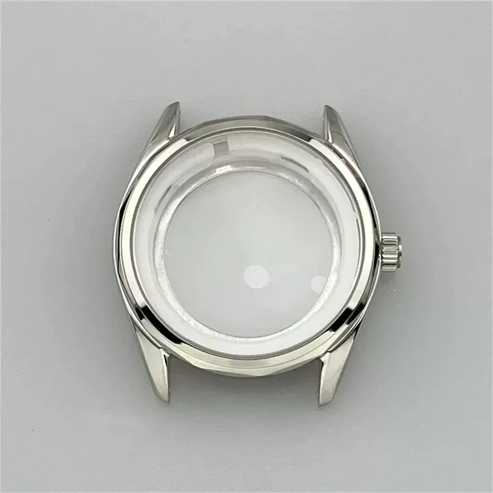 Silver Rose/Black/Gold Stainless Steel Watch Case 39mm Sapphire Glass Case, for NH35 NH36 4R35A 4R36A Movement, Fits 34mm Dial