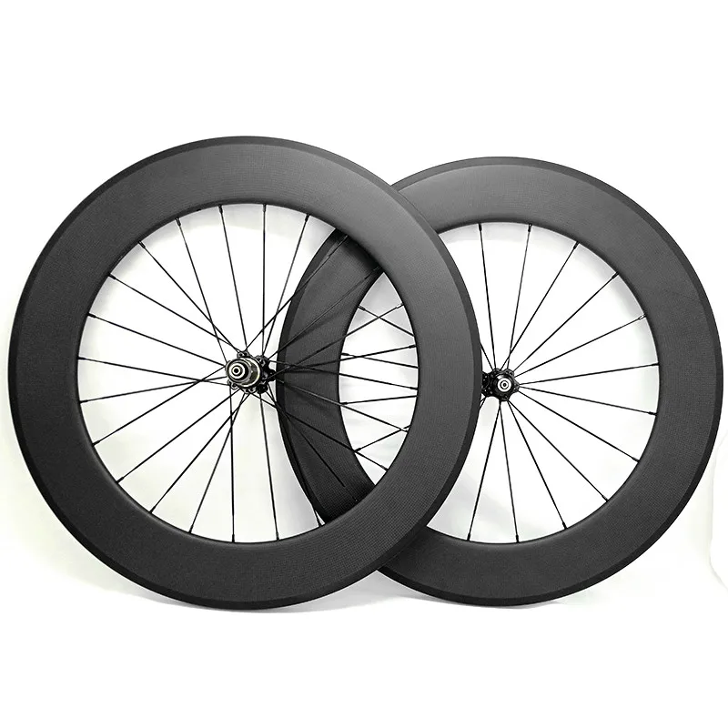 

700c Carbon Bicycle Wheelset 88mm 25mm Width Clincher Tubular Road Bike Wheels