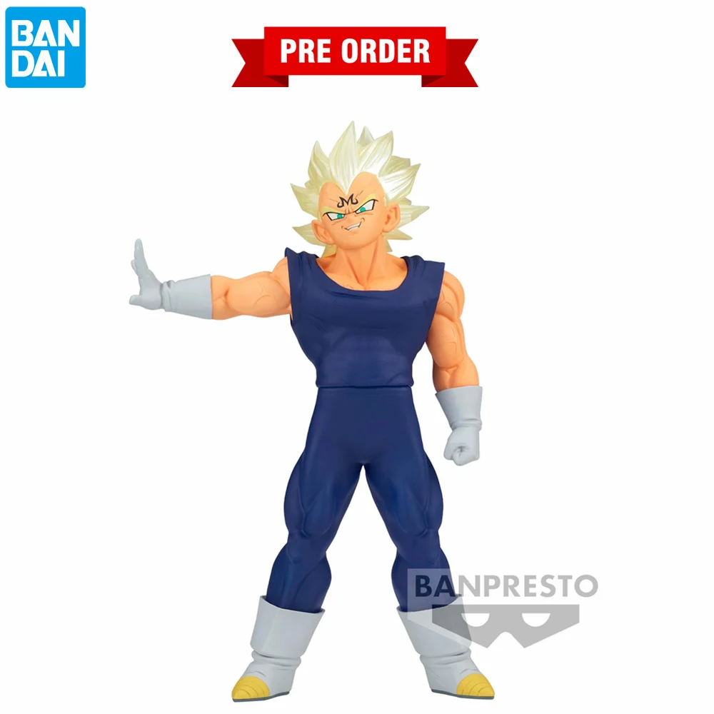 Bandai Original Banpresto Dragon Ball Z Clearise Majin Vegeta Anime Pvc Action Figures Dragon Ball Super Figurine Toys