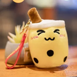 Adorable Narwhal Plush Pendant - Soft Cartoon Sea Creature Stuffed Toy Keychain - 10cm (Yellow miyan)