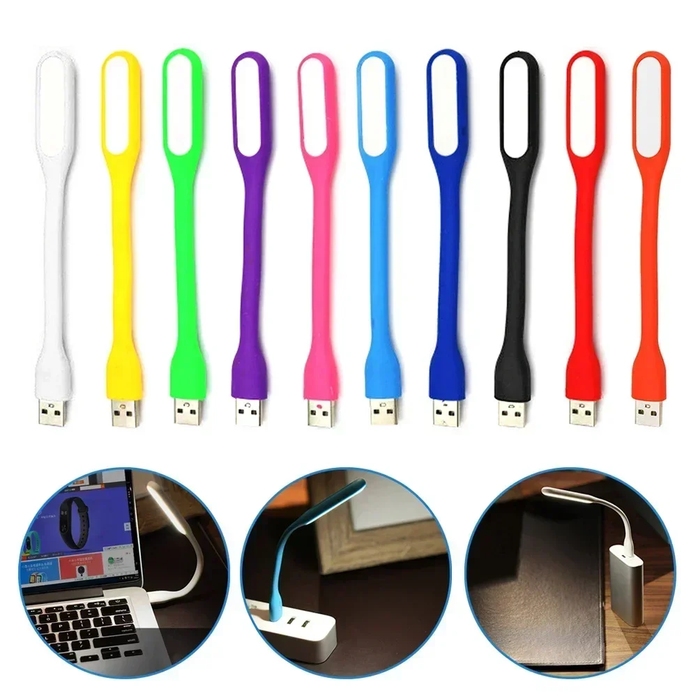 USB LED Reading Lamp Mini Book Light Portable Camping Night Lights for Power Bank Laptop Computer