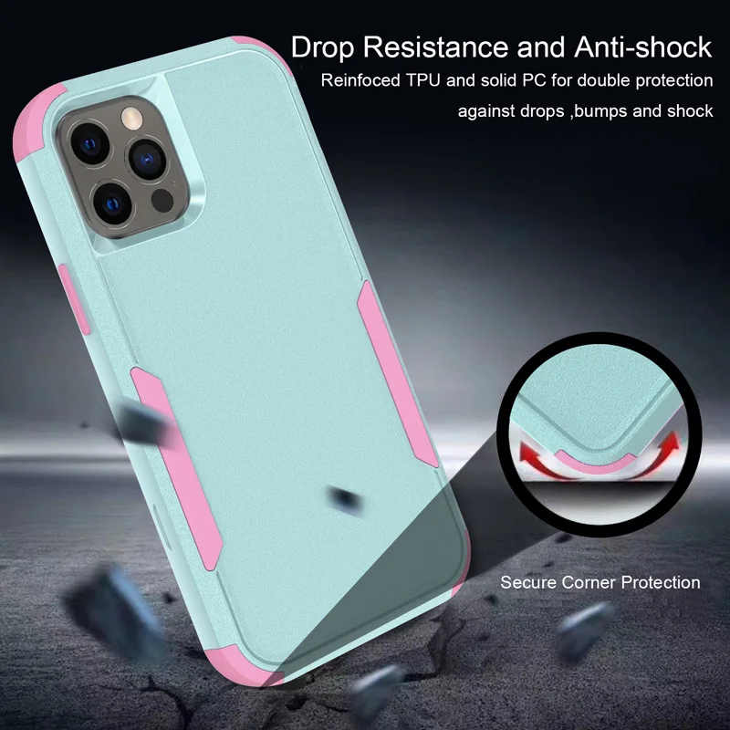 Luxury 3-Layer Armor Shockproof Case with Soft Bumpers