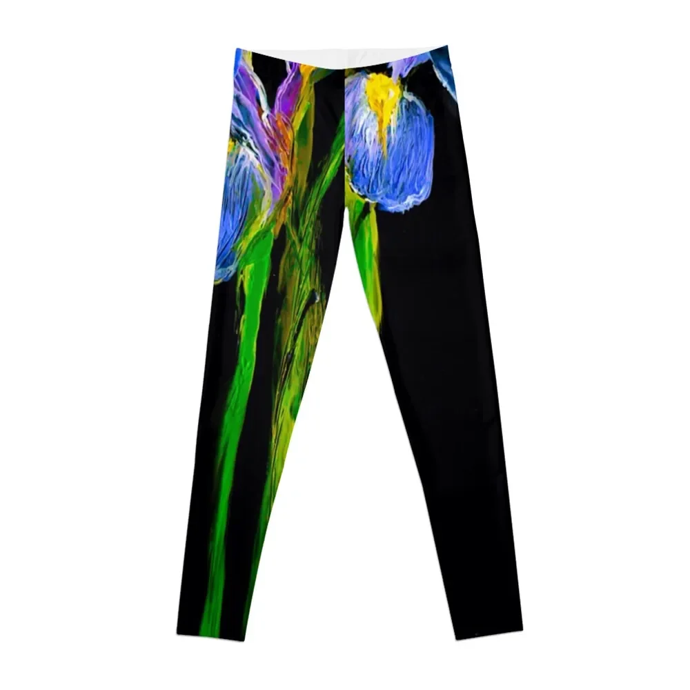 

Iris Study - Encaustic Wax Leggings Fitness clothing gym top joggers for Womens Leggings