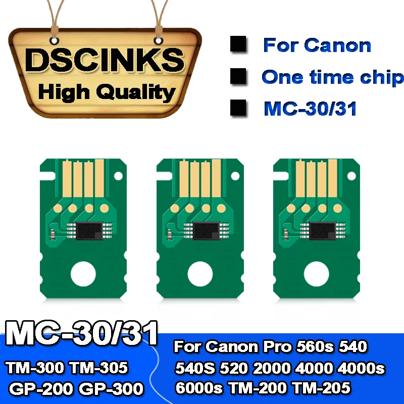Mc-30 / 31 Chip Di Manutenzione Per Canon Pro 560S 540 540S 520 2000 4000 4000S 6000S Tm-200/205/300/305 Gp-200 Gp-300 Stampante Mc-31