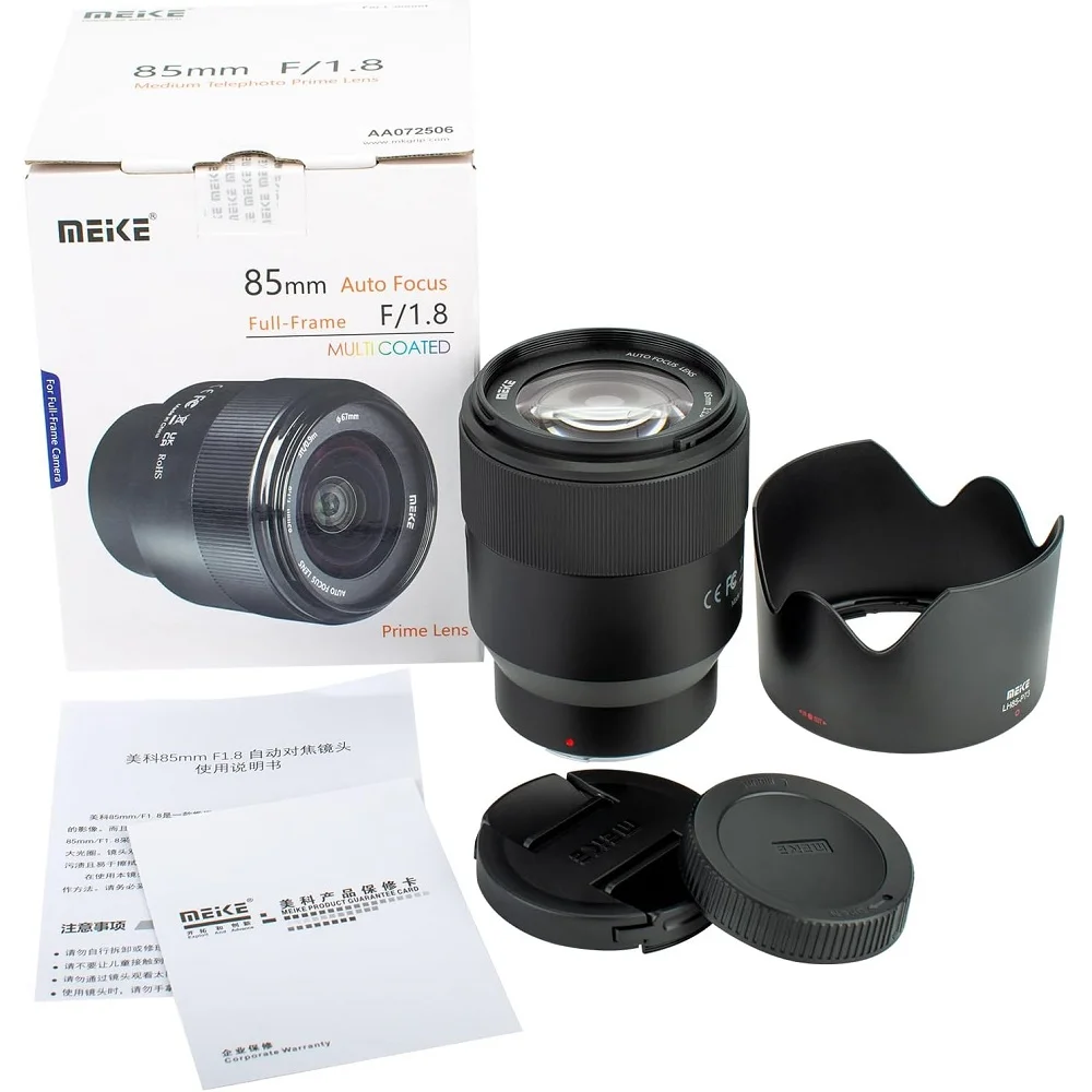 Meike-フルフレームstmオートフォーカスポートレートレンズ、85mm、f1