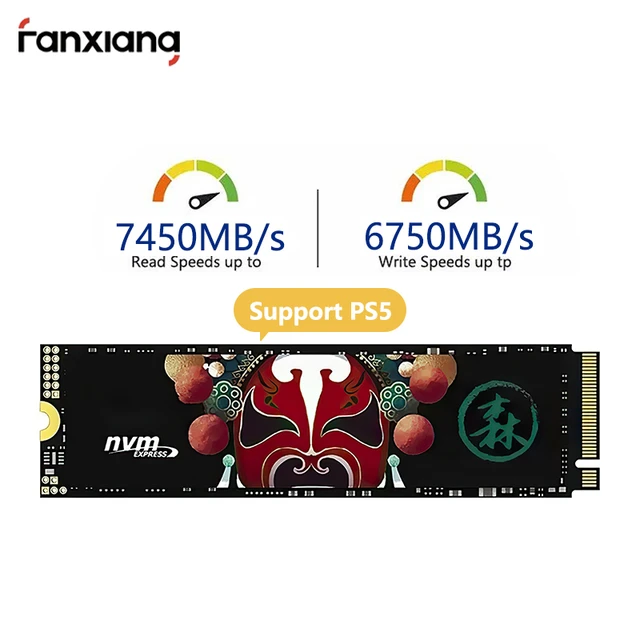 FANXIANG-Disque dur interne SSD, 7400 mo/s, 1 To, 2 To, 4 To, pour PS5 M2  NVMe PCIe 4.0x4 M.2 2280 NVMe - AliExpress