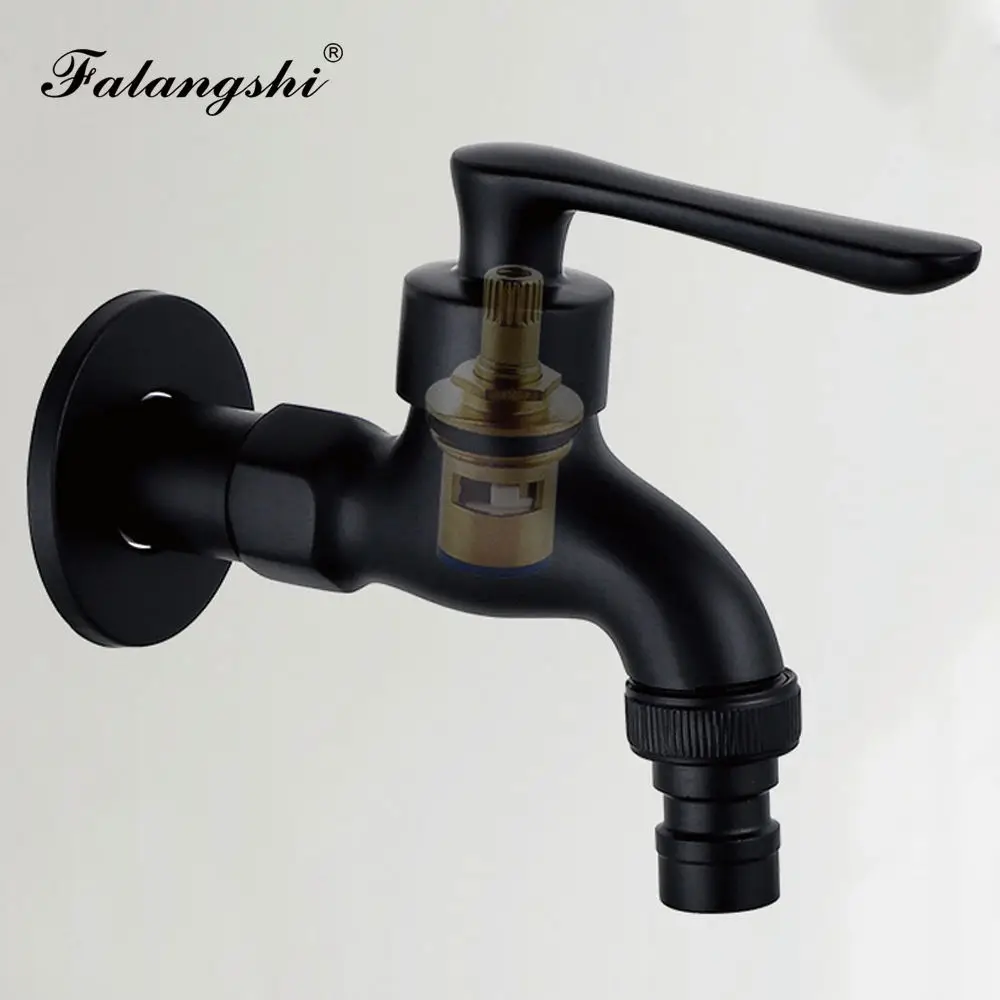 Brass Bibcock Faucet Outdoor Garden Taps For Washing Machine Laundry Cleaning Toilet Mop