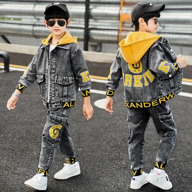 Boys' Spring and Autumn Dress Suit 2023 Children's Spring Dress Boys' Baby  Casual Jeans Two-piece Set - AliExpress