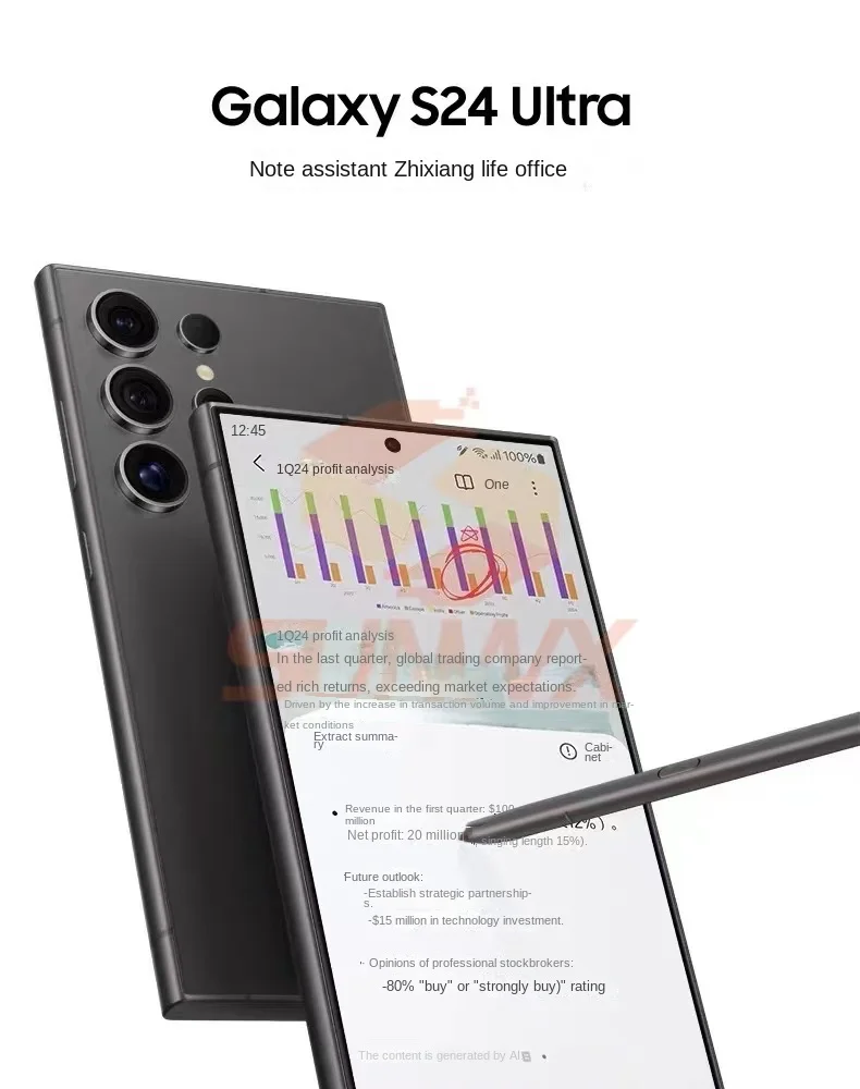 Фото Новый оригинальный стилус для Samsung Galaxy S24, стилус для сенсорного экрана, S-стилус, карандаш с функцией Bluetooth, поддержка air command №4