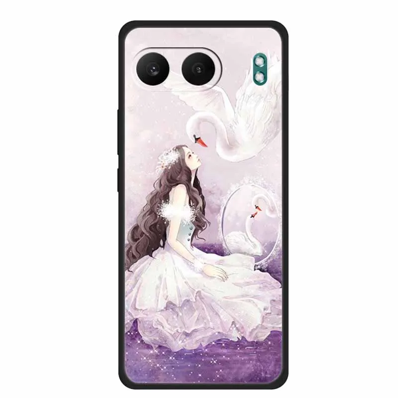 Charming Cat Design Soft TPU Phone Case with Bumper Protection