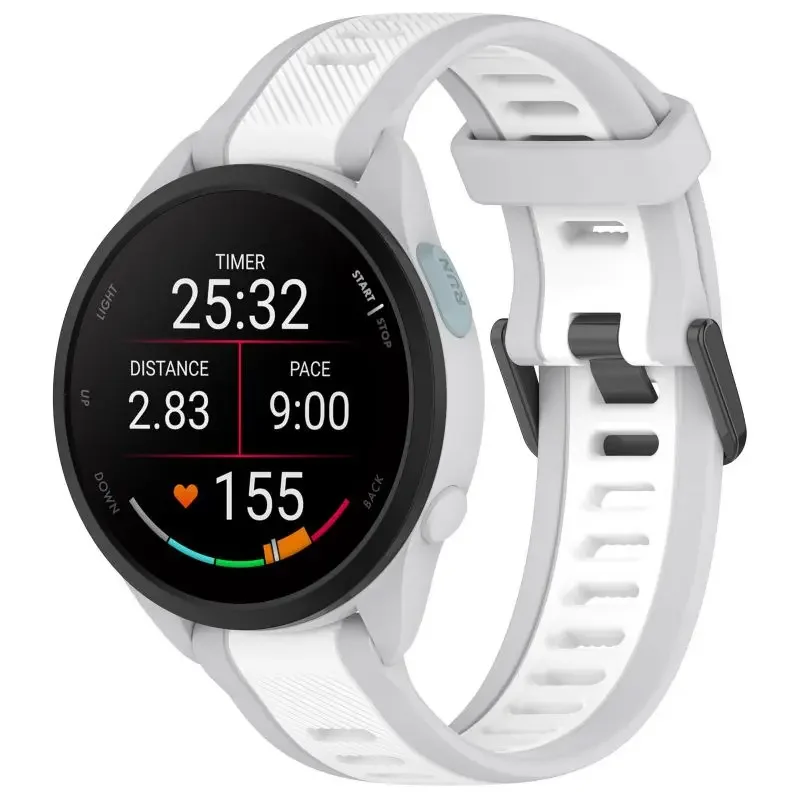 Two-Tone Silicone Watch Band, Multiple Sizes - Universal Fit