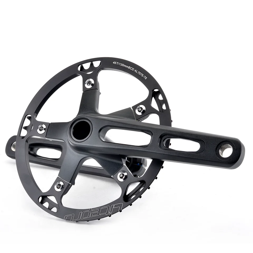 Pédalier Vélo Route Hollowtech Avec Araignée Et Manivelles CNC - 165/170/175 Mm