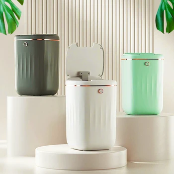 스마트 쓰레기통, 20L, 욕실 자동 센서 쓰레기통, 방수, 전기 유도 대용량 쓰레기통, 주방 쓰레기통