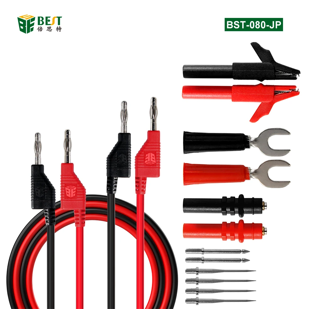 

BST-080-JP 4MM SUPERCONDUCTING Assembled Stackable Banana Plug Public to Public Test Cable