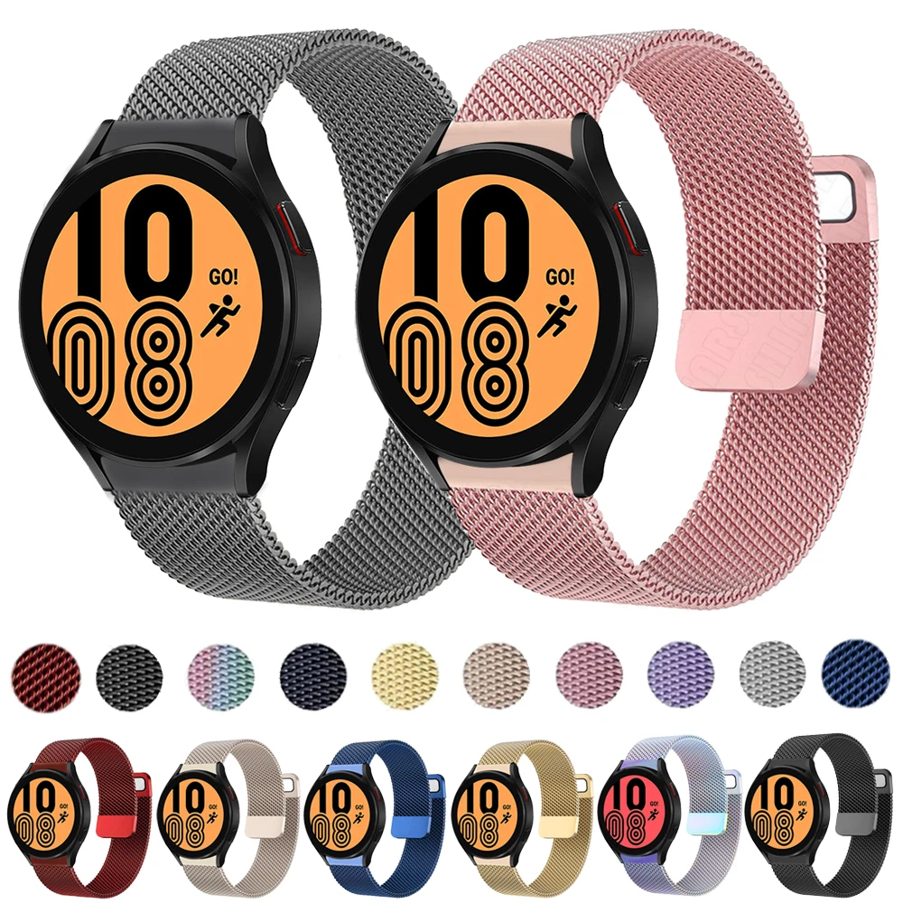 Bracelet maille milanaise pour Samsung Galaxy Watch 3, 22mm, 45mm, 46mm