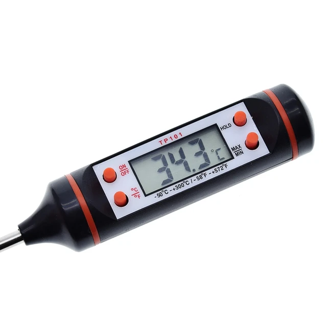 Faslmh TP300 LCD Digital Meat Thermometer Electronic Cooking Food Kitchen BBQ Probe Water Milk Oil Liquid Temperature Sensor Gauge Meter