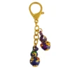 2025 Double Three Dimensional Gourd Keyring Pair Of Five Blessings Wu Lou Keychain 1