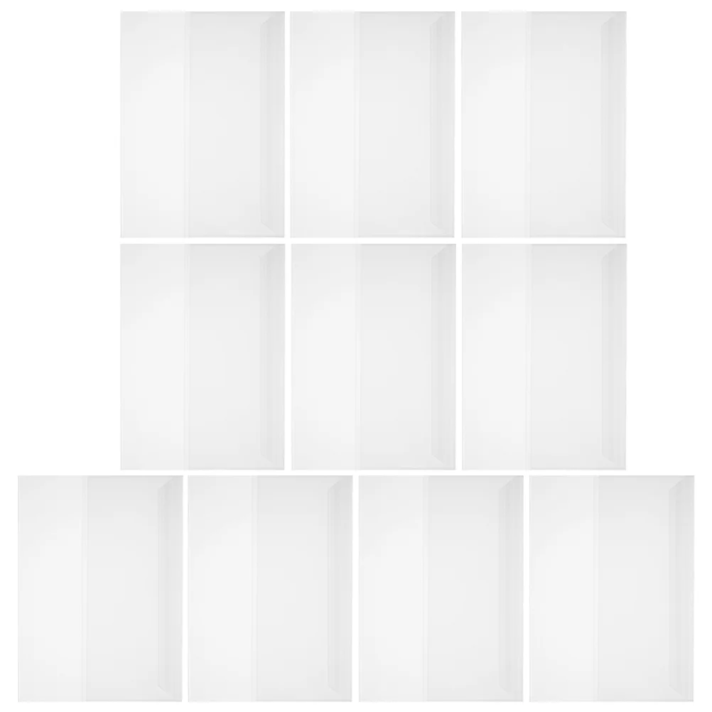 10 Sheets Waterproof Book Film Transparent Sleeve Protector Magazine Anti-scratch Pp Protectors Clear