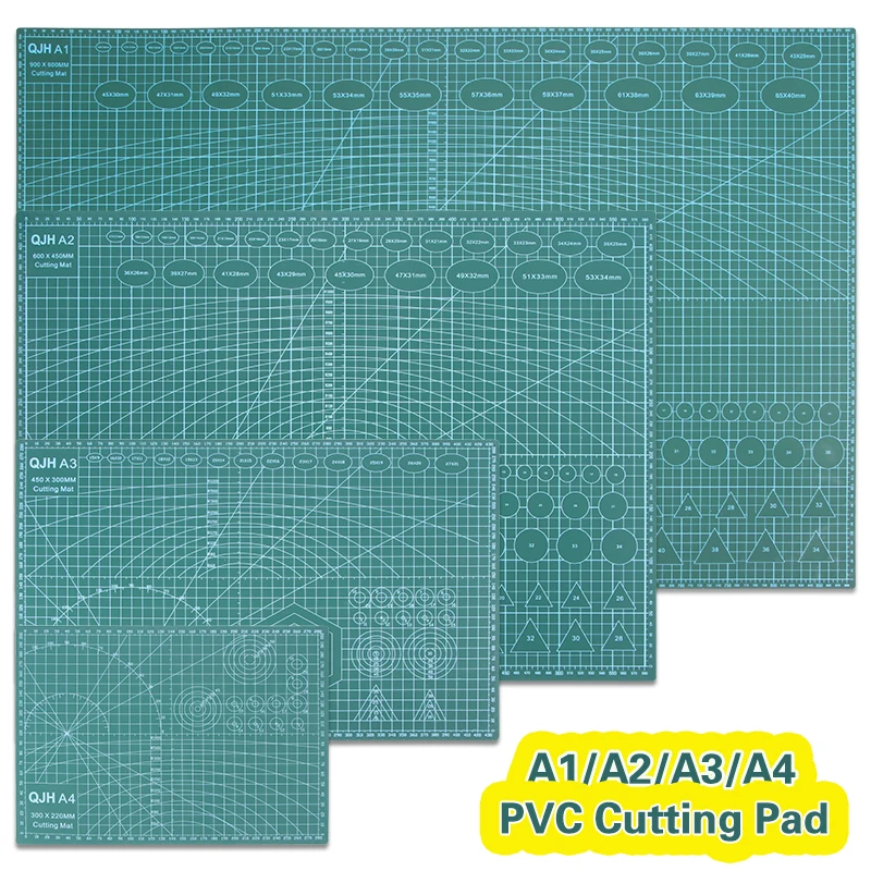 Almohadilla de corte autocurativa de PVC A1, tabla de corte rotativa de  rejilla de doble cara, se utiliza para manualidades de cuero, almohadilla  de protección de mesa de tela - AliExpress