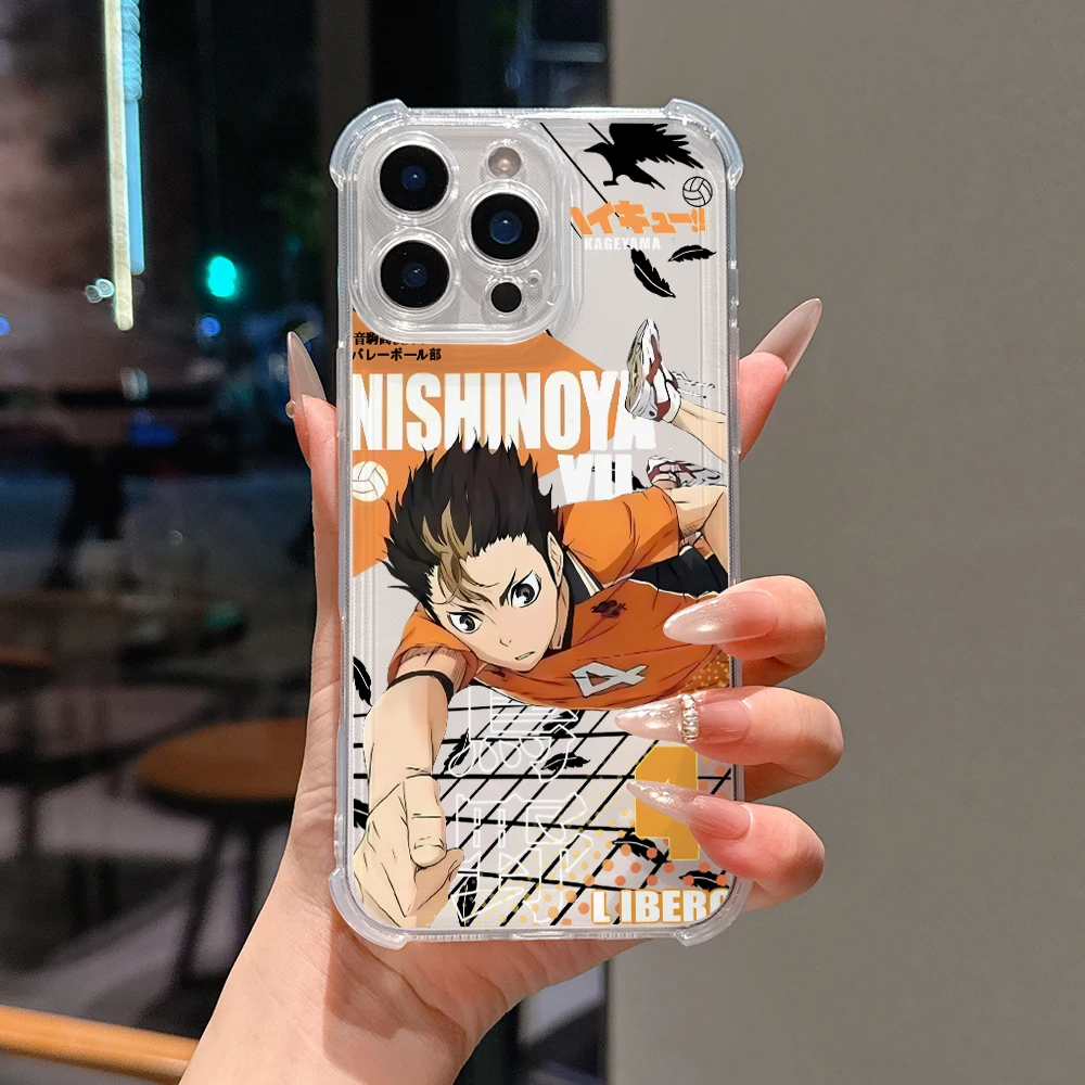Vibrant Haikyuu Anime Shockproof Phone Case - Durable Protective Cover
