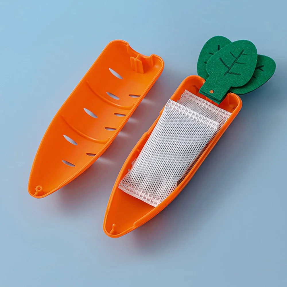 Refrigerator Deodorant Box Creative Carrot Wall-mounted Freezer Activated Carbon Bamboo Purification Charcoal Bag Home Freshener