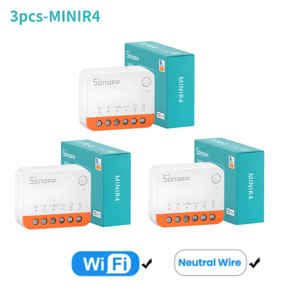 SONOFF Mini R4 /Zbmini L2 Smart Zigbee/Wifi Switch Two-Way Control