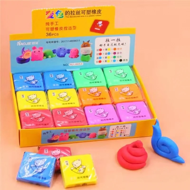 2 Pieces Kneaded Erasers Soft Erasers Artist Drawing Office School Supplies for Sketching Painting pencil eraser kneadable eraser biscuit eraser plasticine eraser