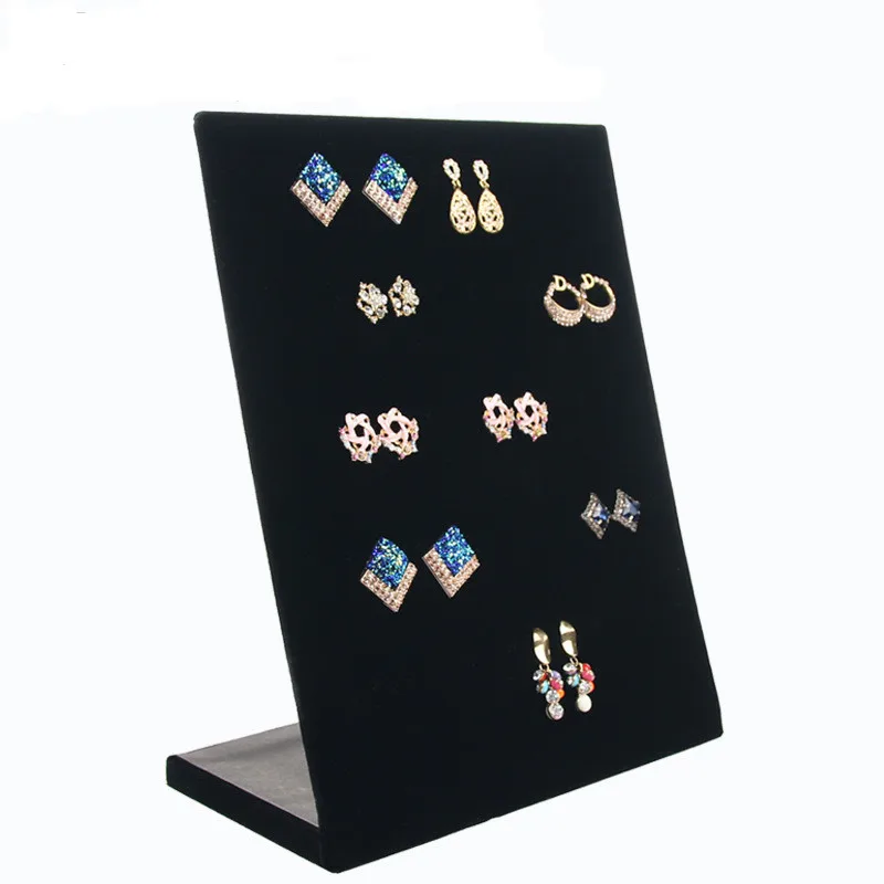 Black Velvet Earring Display Stand - Stud Earring Holder Rack For Storage & Display 4 thumbnail image