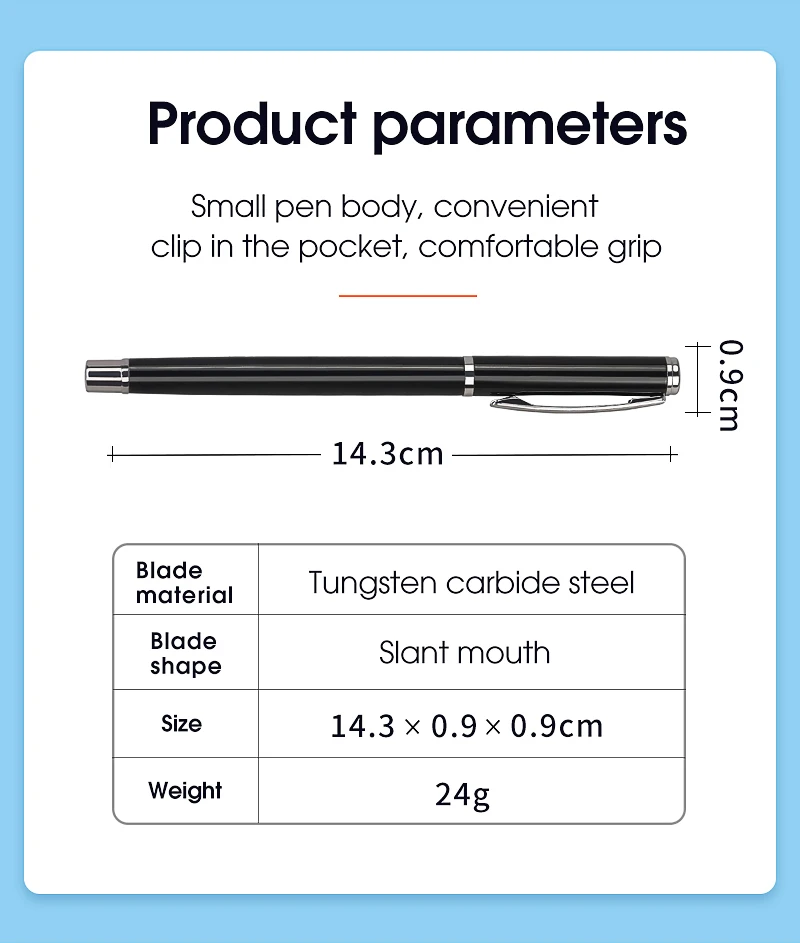 Fiber Cutting Pen Diagonal Tungsten Fiber Cleaver Pen Optical Fiber Cleaver Pen