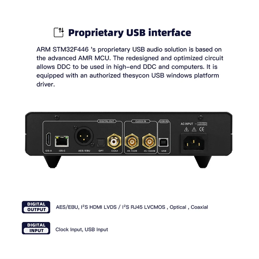MUSICIAN PISCES II HIFI Digital Interface I2S Accurate FEMTO Clock TOCX ARM STM32F446 24Bit 768KHZ DSD512 USB Interface PISCES 2