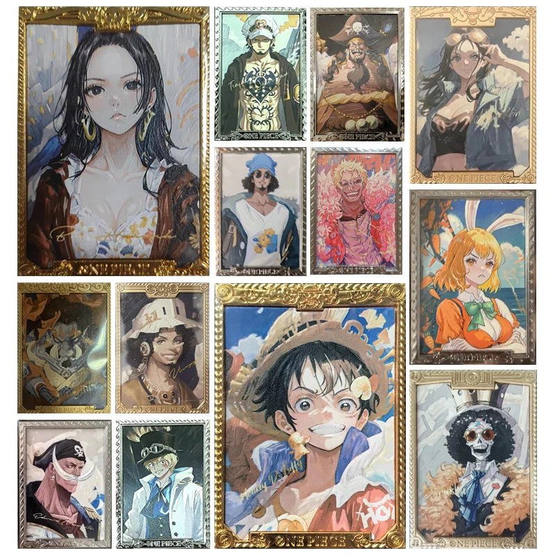Anime Monkey D Rufy One Piece Trafalgar D Water Law Edward Newgate Donquixote Doflamingo Collection Card Regalo Di Natale