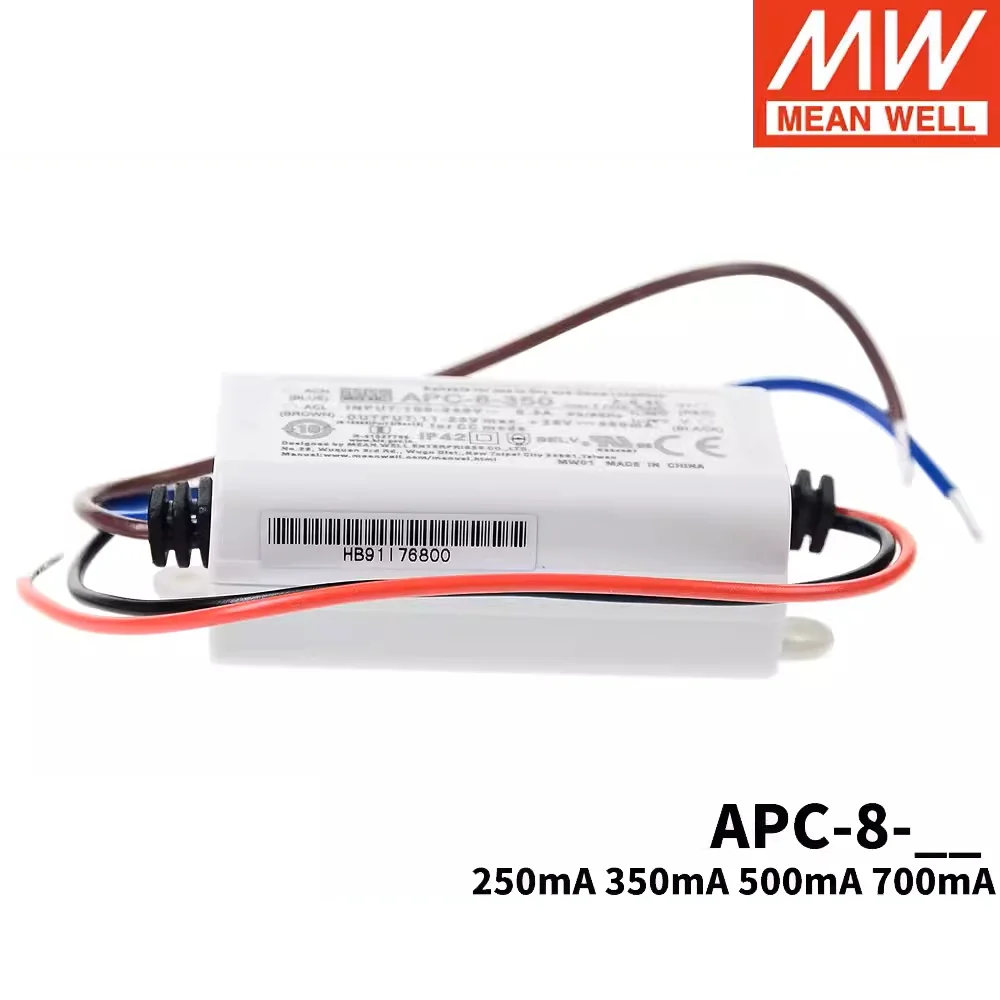 MEAN WELL APC-8 시리즈 APC-8-250 APC-8-350 APC-8-500 APC-8-700, 정전류 출력 전원 공급 장치, LED 드라이버