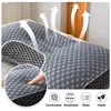 Neck Protection Pillow SPA Massage Non Collapsible Knitted Cotton Pillow Core Adult Pair Hotel Accommodation Household Home 2