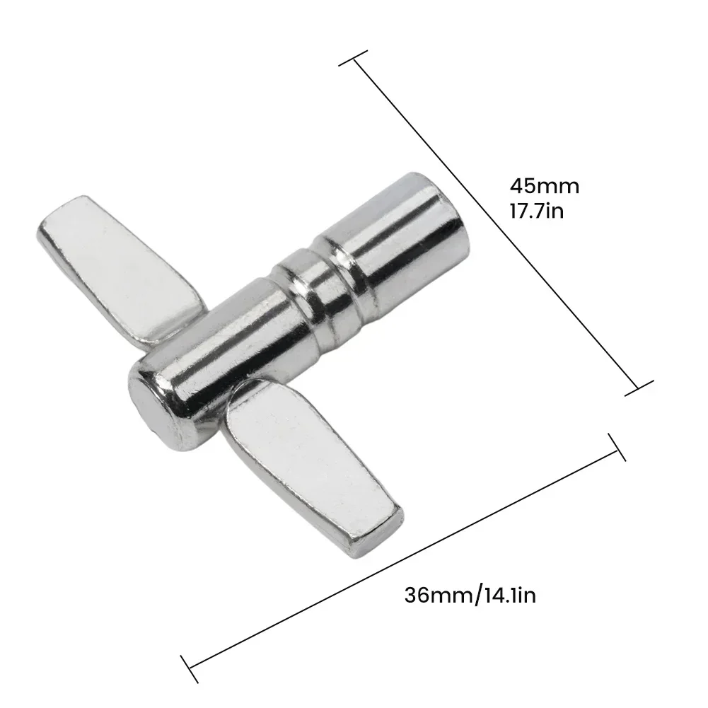 Drum Tuning Key Adjustment Wrench Diameter 5.5mm Silver Percussion Instrument Drum Tuning Key Square Tool Accessories
